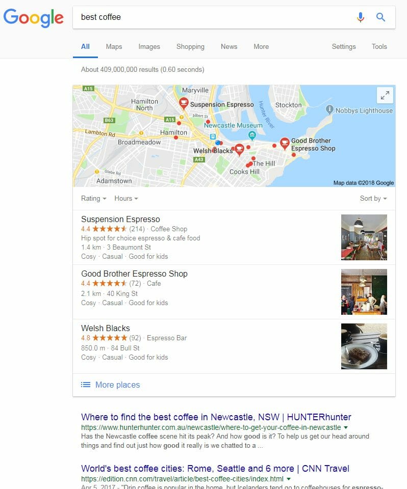 Google-Local-Search-Best-Coffee