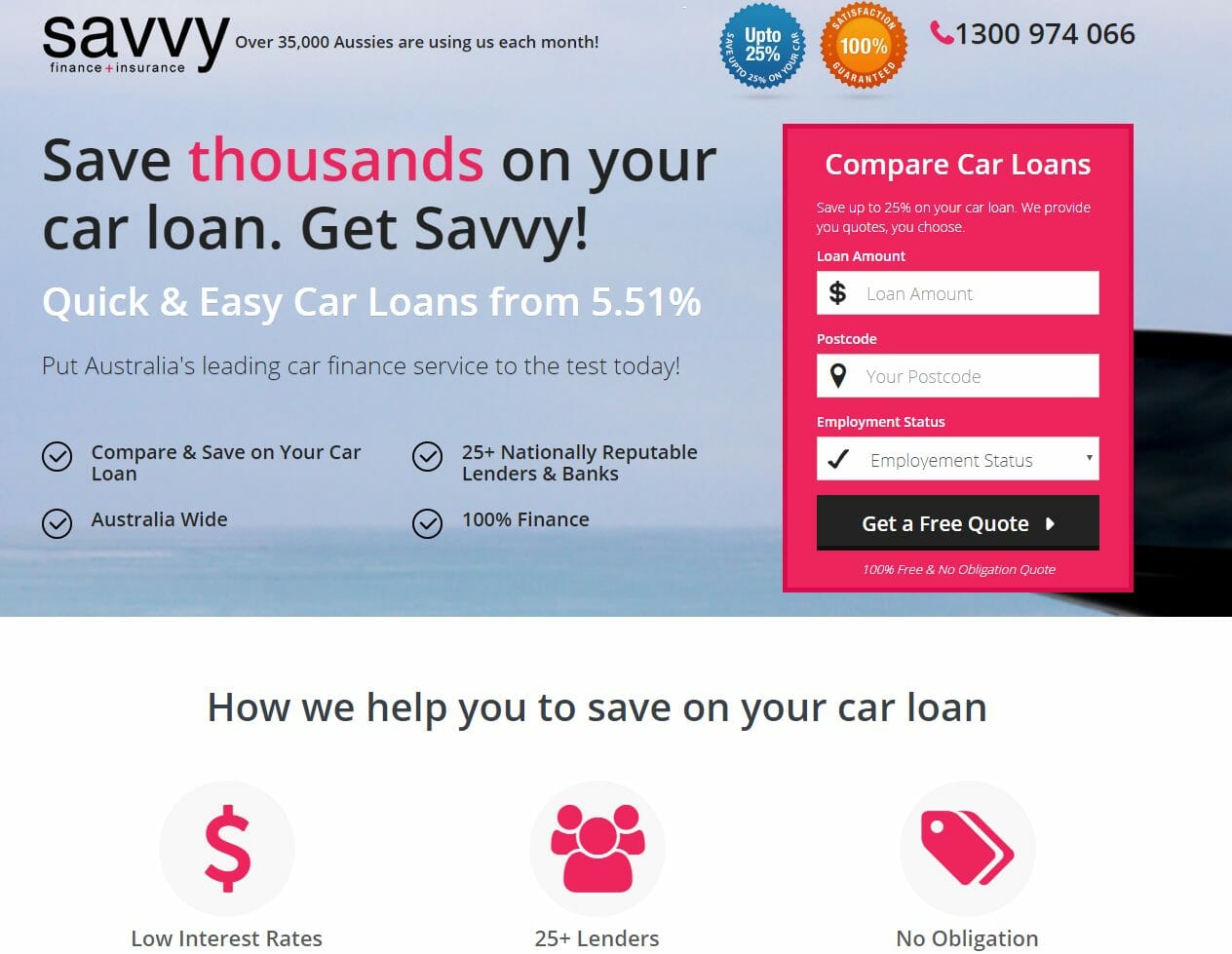 Savvy-Landing-Page