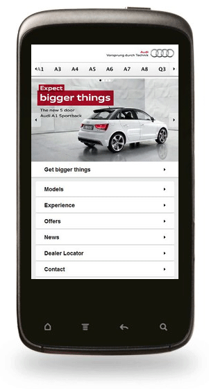 Audi Australia Mobile Site