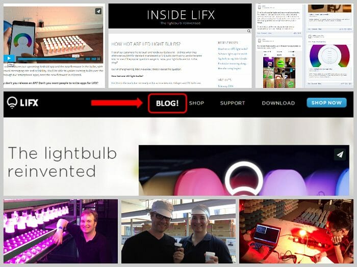 Niche Ecommerce Blog Examples Lifx