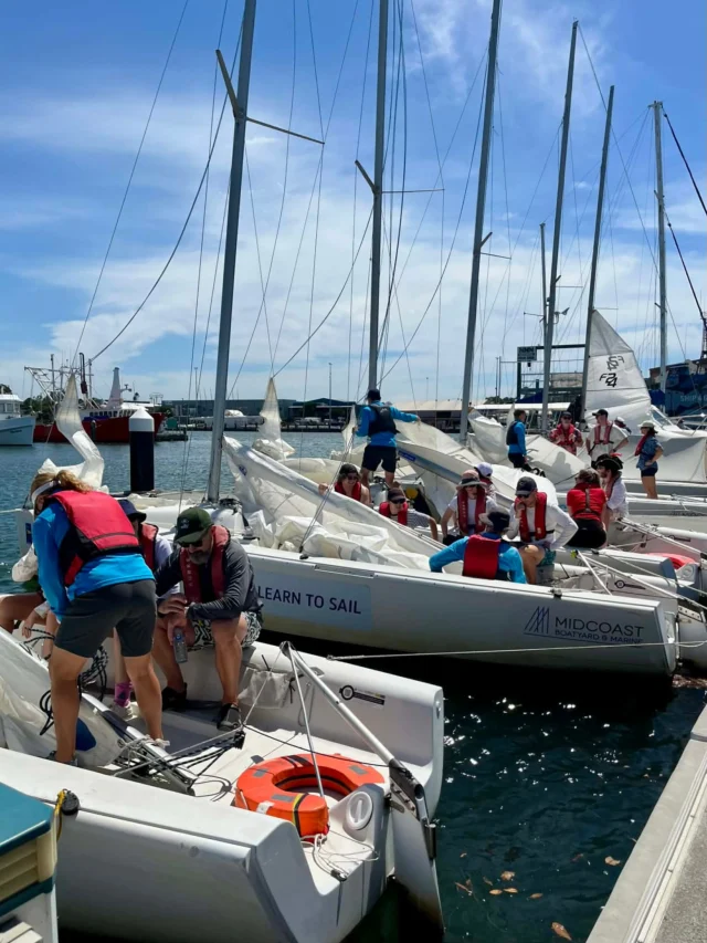 Sun, Sails And Serious Bragging Rights 👀⛵️ The Team Hit The Water For A Day Of Yacht Racing And It Did Not Disappoint!#Newcastlensw #Newcastle #Newcastleyachtclub #Christmasparty #Beach #Newcastlebeach